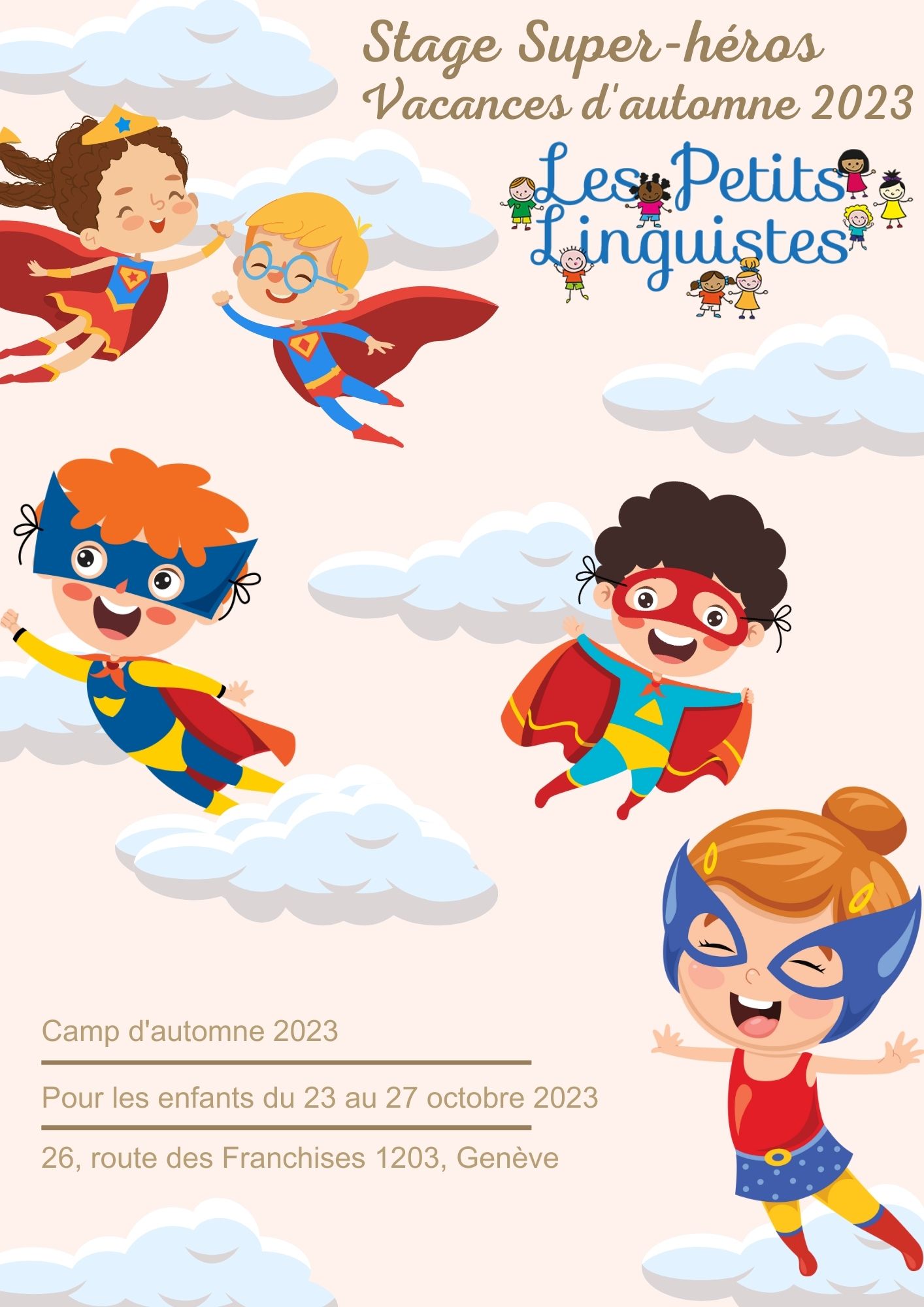 Stage octobre 2024 à Genève pour enfants multilingue